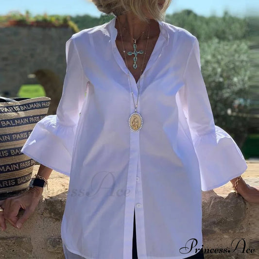 Vidana Shirt White / S Tops & Blouses