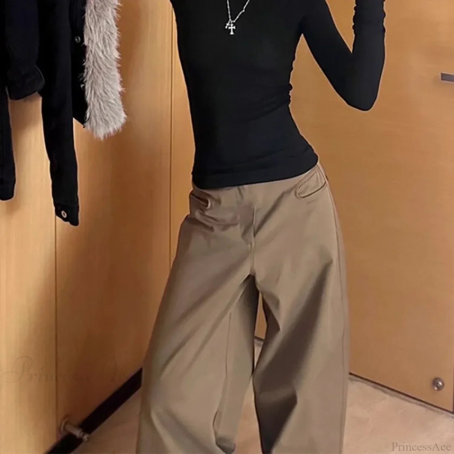 Vintage Denim Wide Leg Pants