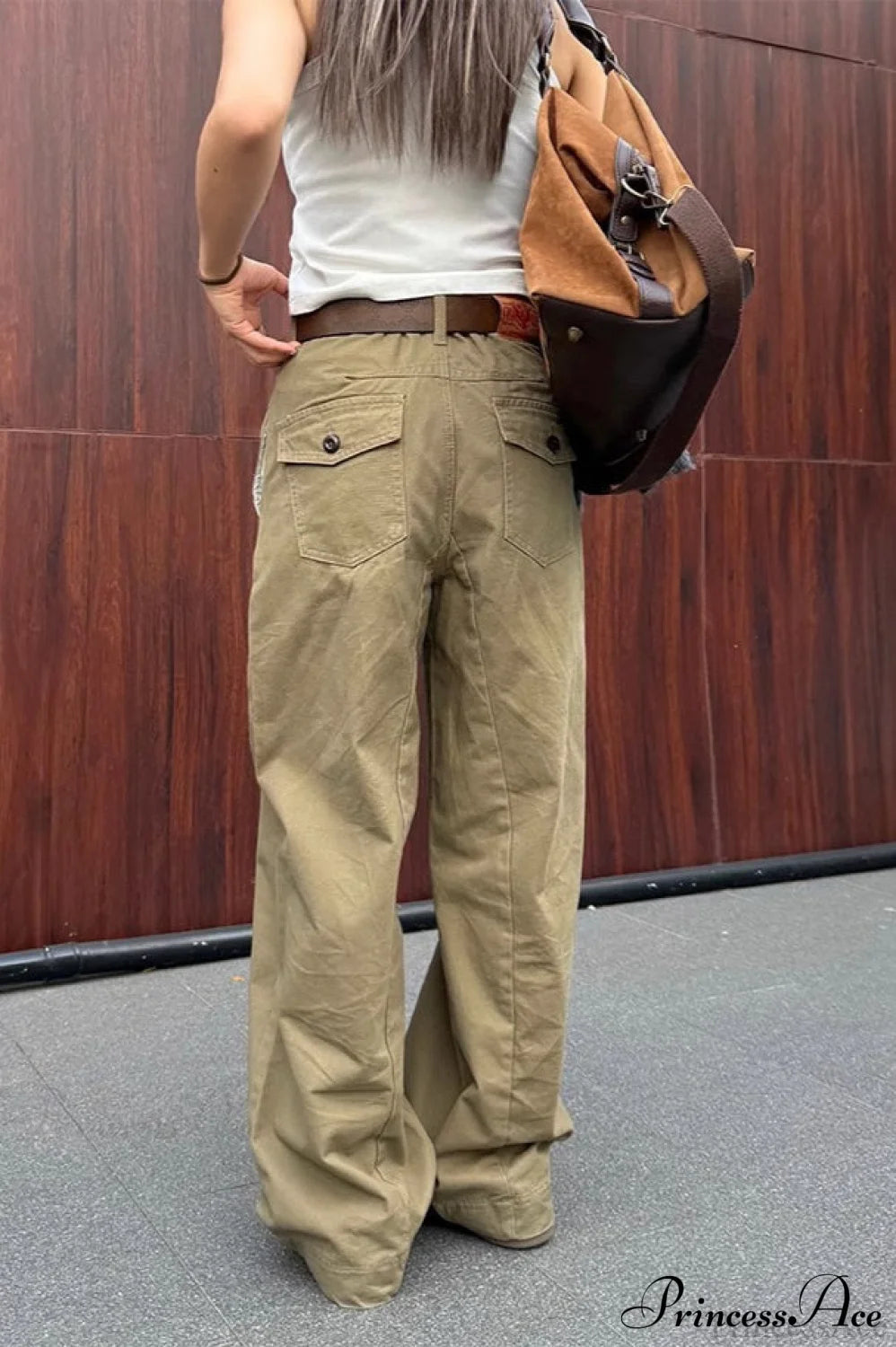 Vintage Draped Cuffed Cargo Pants