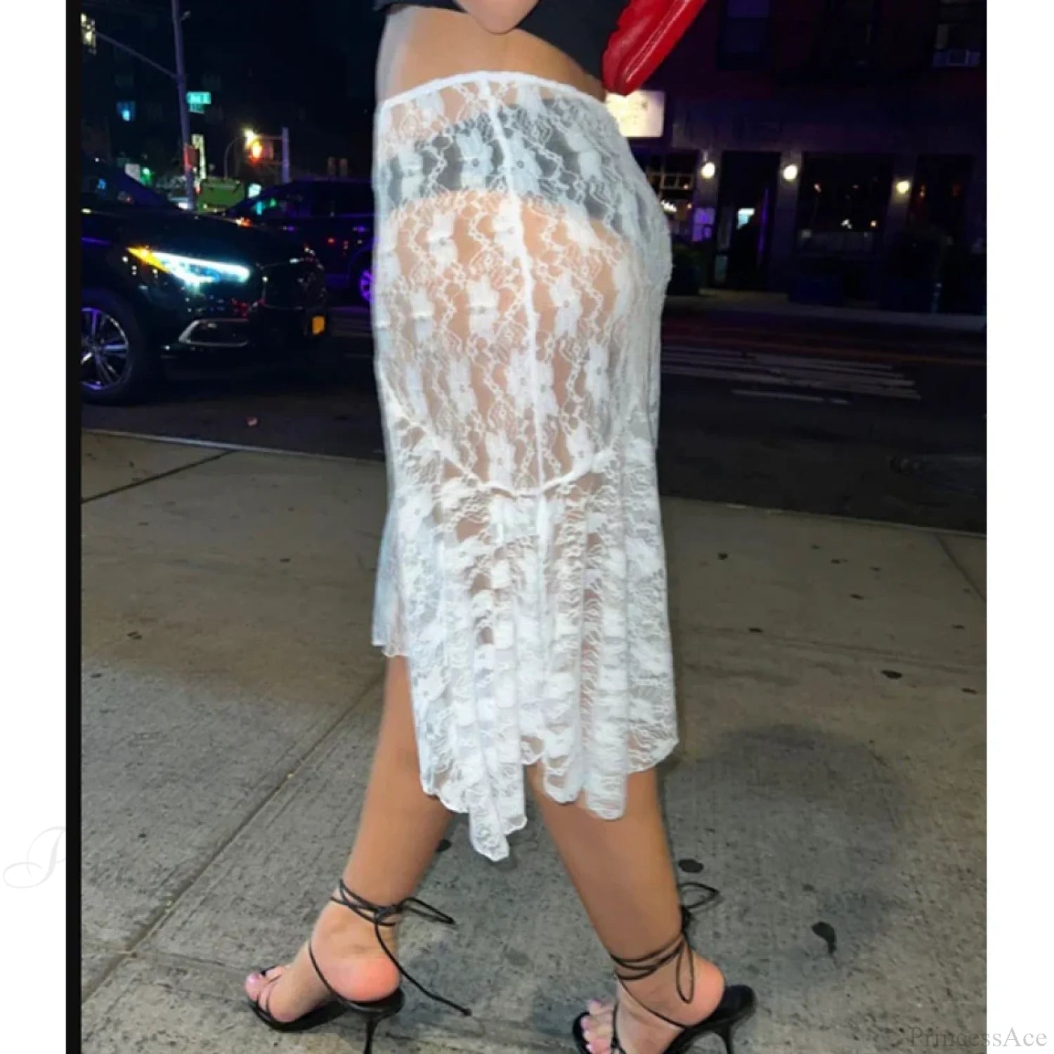 Vintage Floral See Through Holiday Beach Chic Skirt skirt-250126