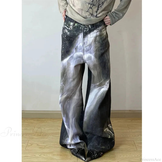 Vintage Gothic Elevated Waist Pant Blue / S