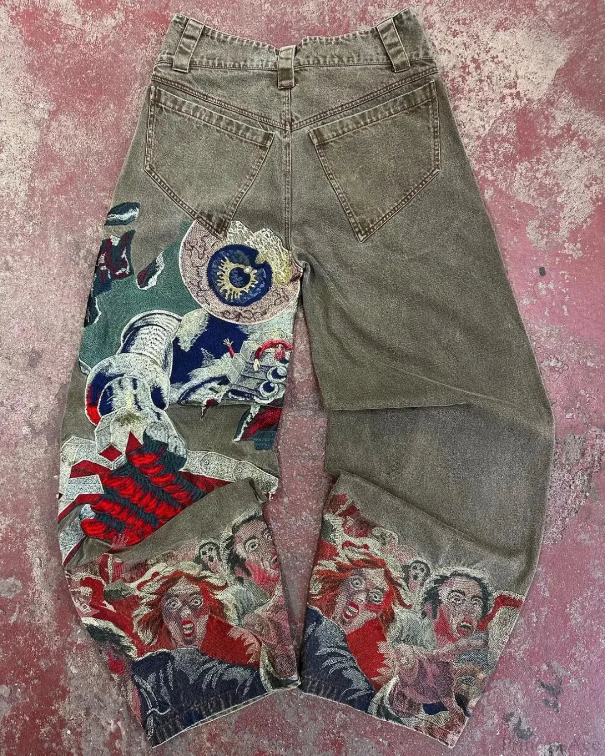 Vintage Gothic Visual Pant Gray / S