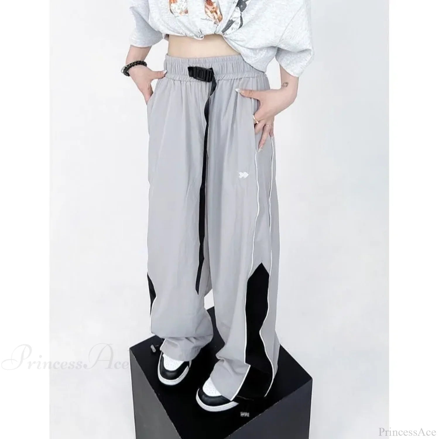 Vintage Jogging Sweatpants Wide Leg Pants