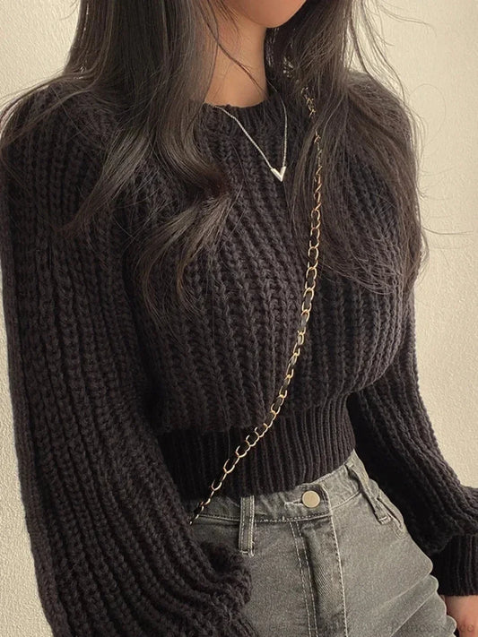 Vintage Lantern Long Sleeve Sweater