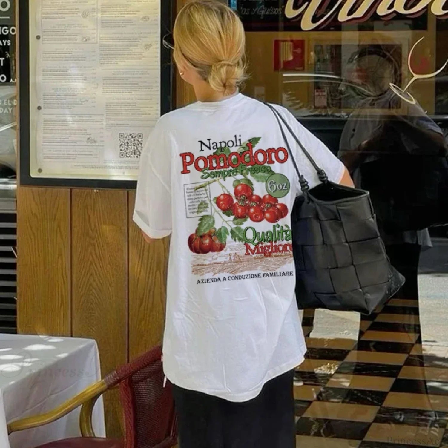 Vintage Napoli Tomato Botanical T-shirt WHITE / S t-shirt-250223