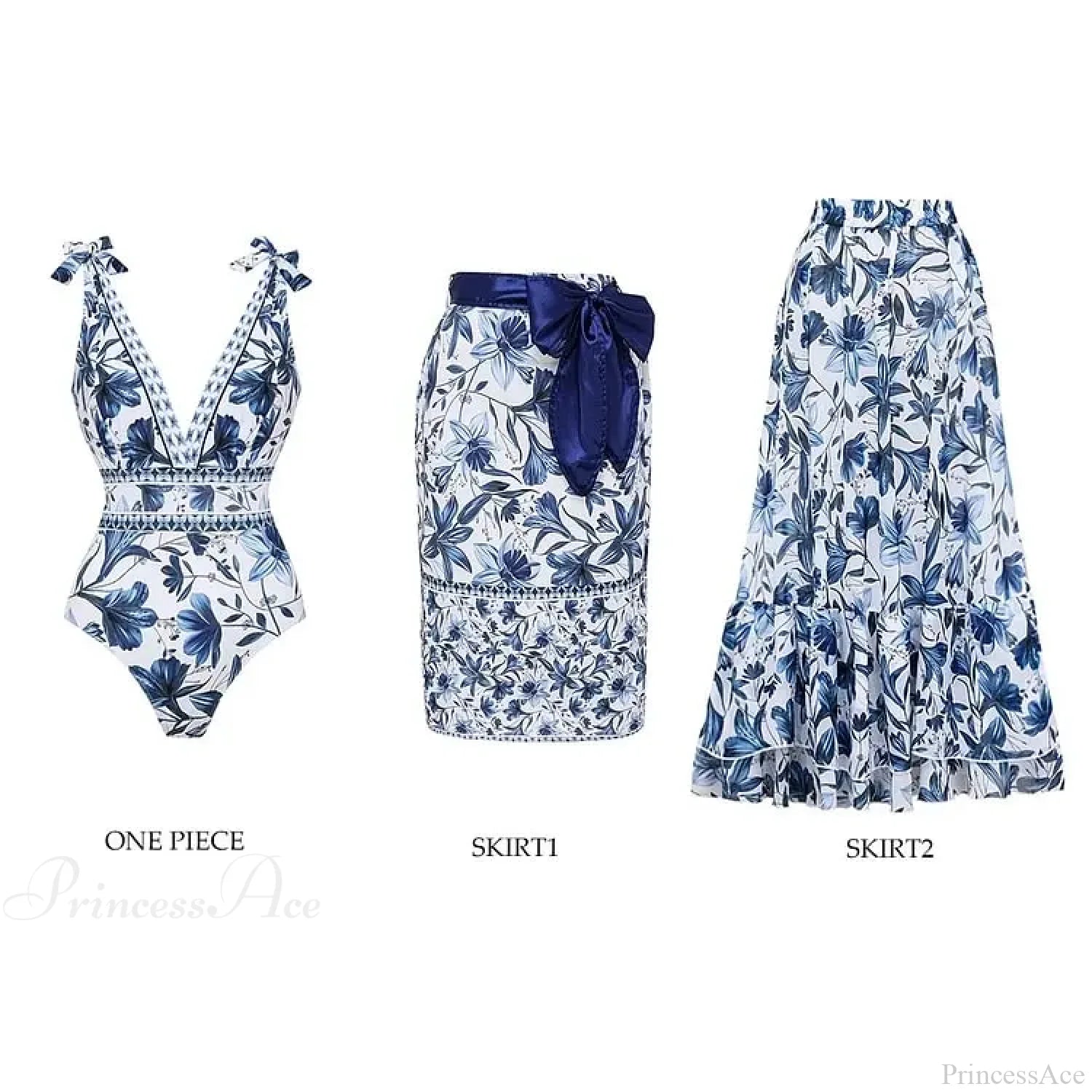 Vintage Printed Sarong Two Piece Set color11 / S