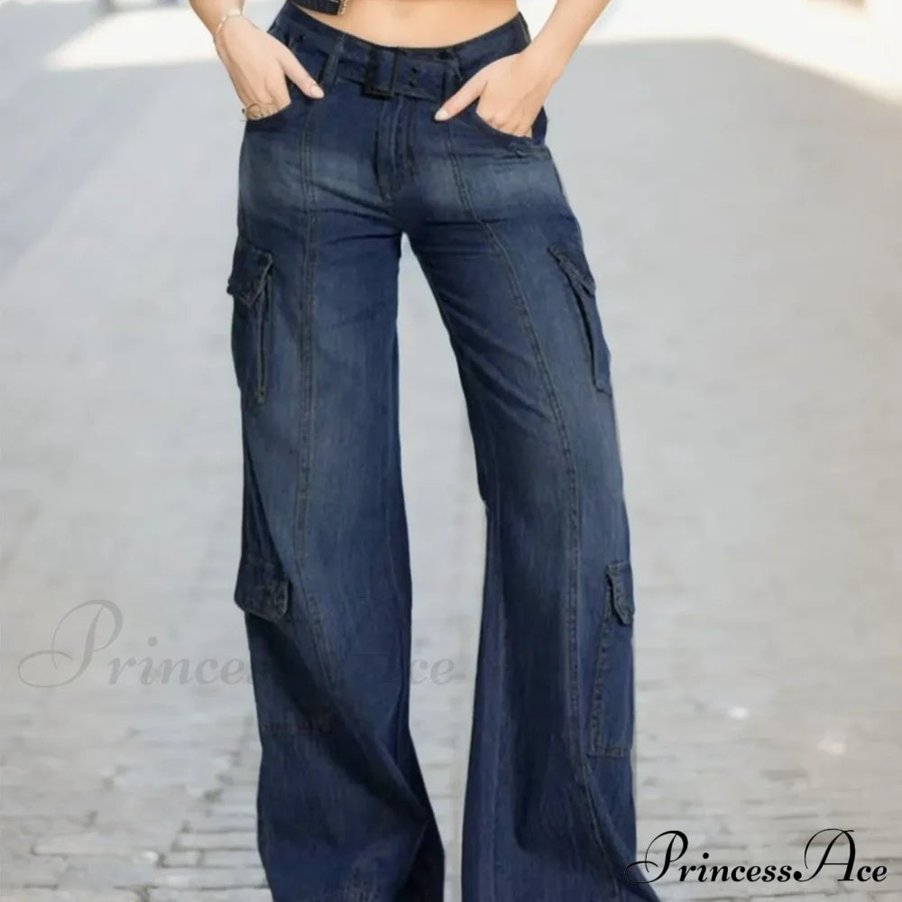 Waist Striped Skinny Vintage Retro Jeans