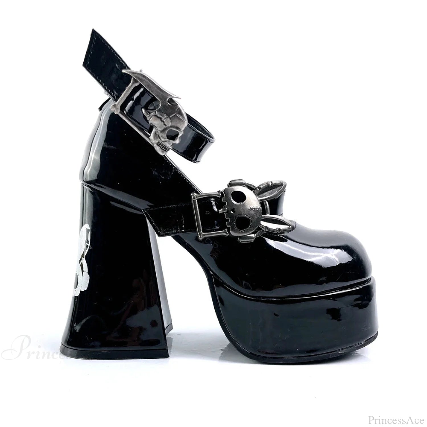 Water-resistant Thick Dark High Heel black / 34