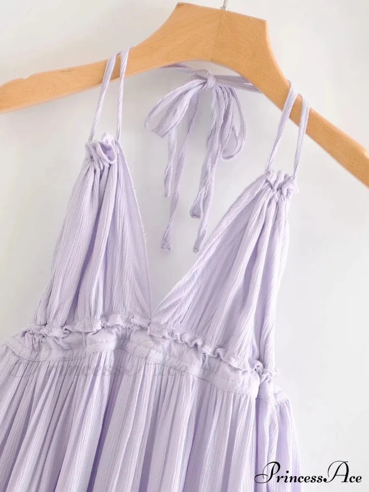 Weekend Getaway Stylish Linen Skater Dress Casual Dresses