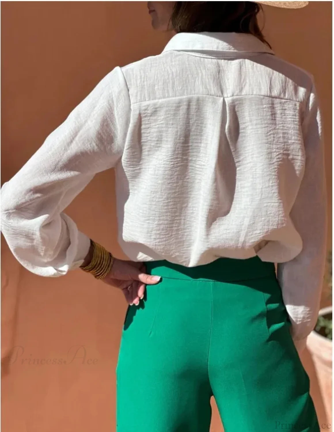 White Cotton Linen Lace Floral Embroidery Boho Blouse bohoblouse-250126