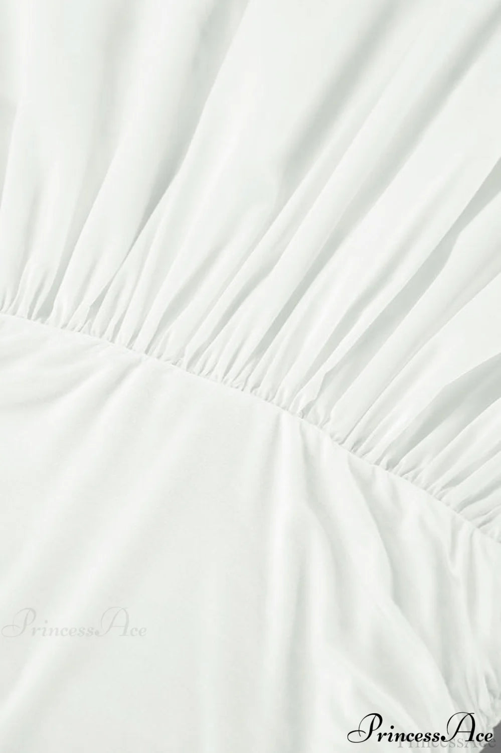 White Modal Strapless High Waist A Line Maxi Dress