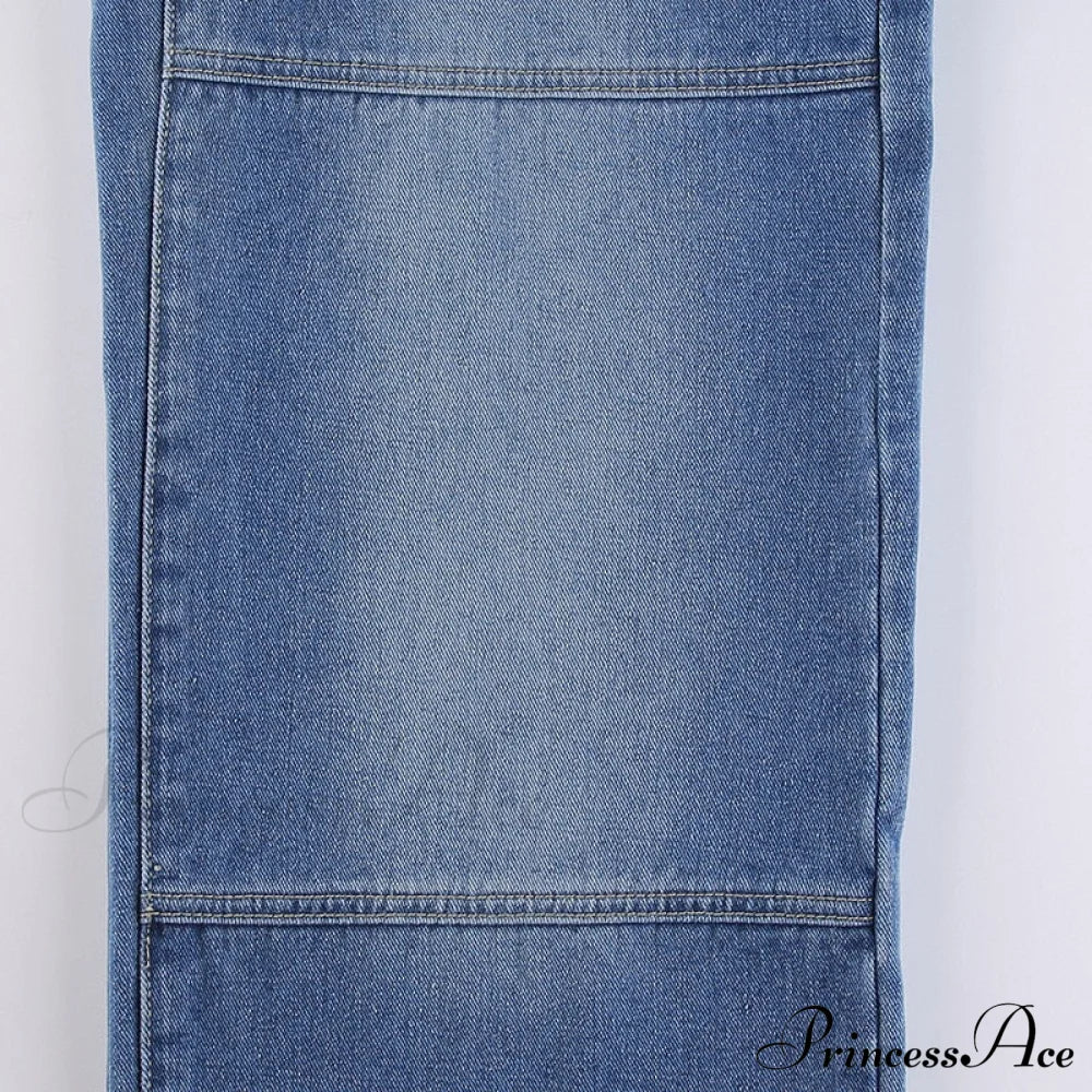 Wide Leg Oversize Y2K Patterned Baggy Winter Cargo Casual Jeans Low Autumn Waist Women’s Trousers