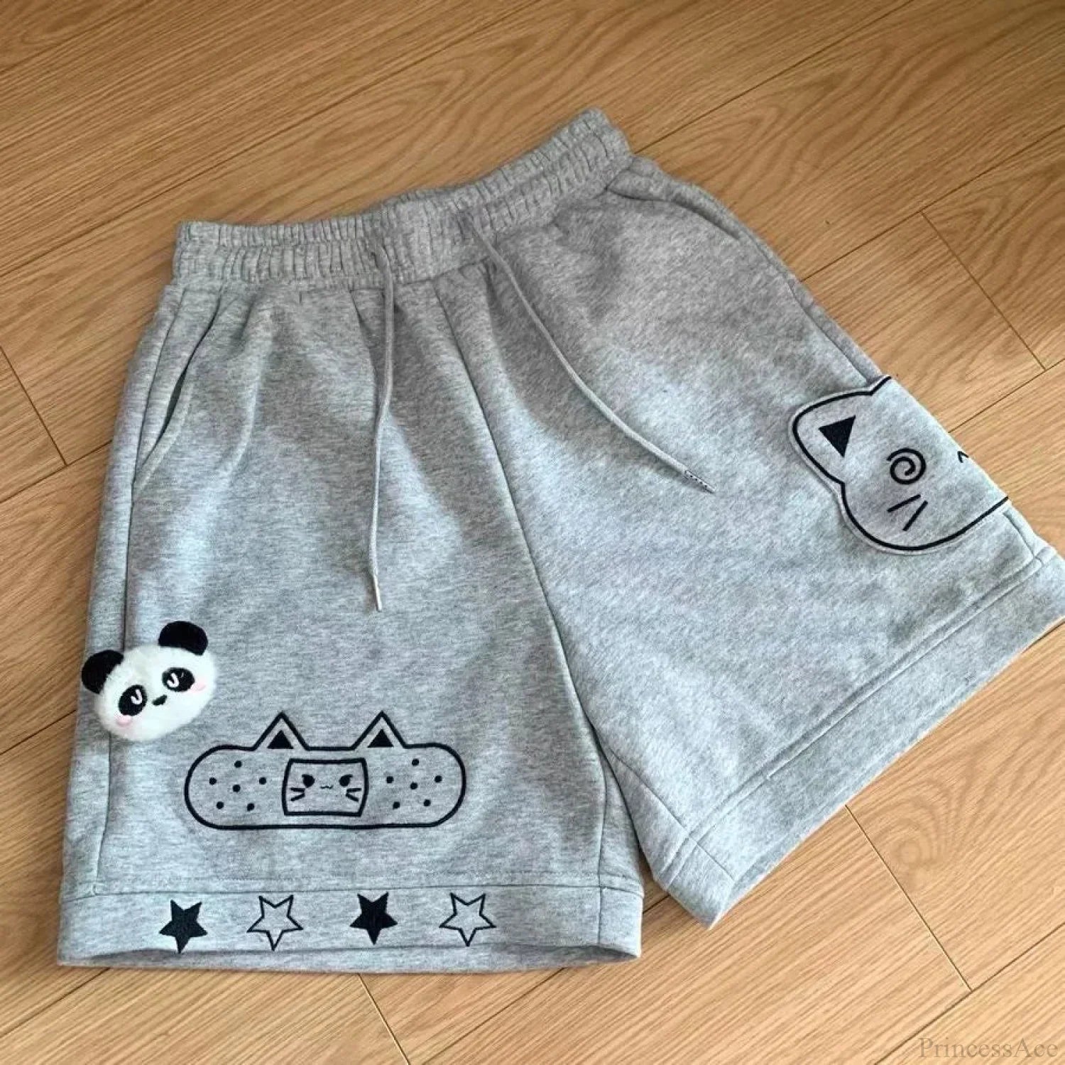 Wing Pocket Decorated Short blue / M