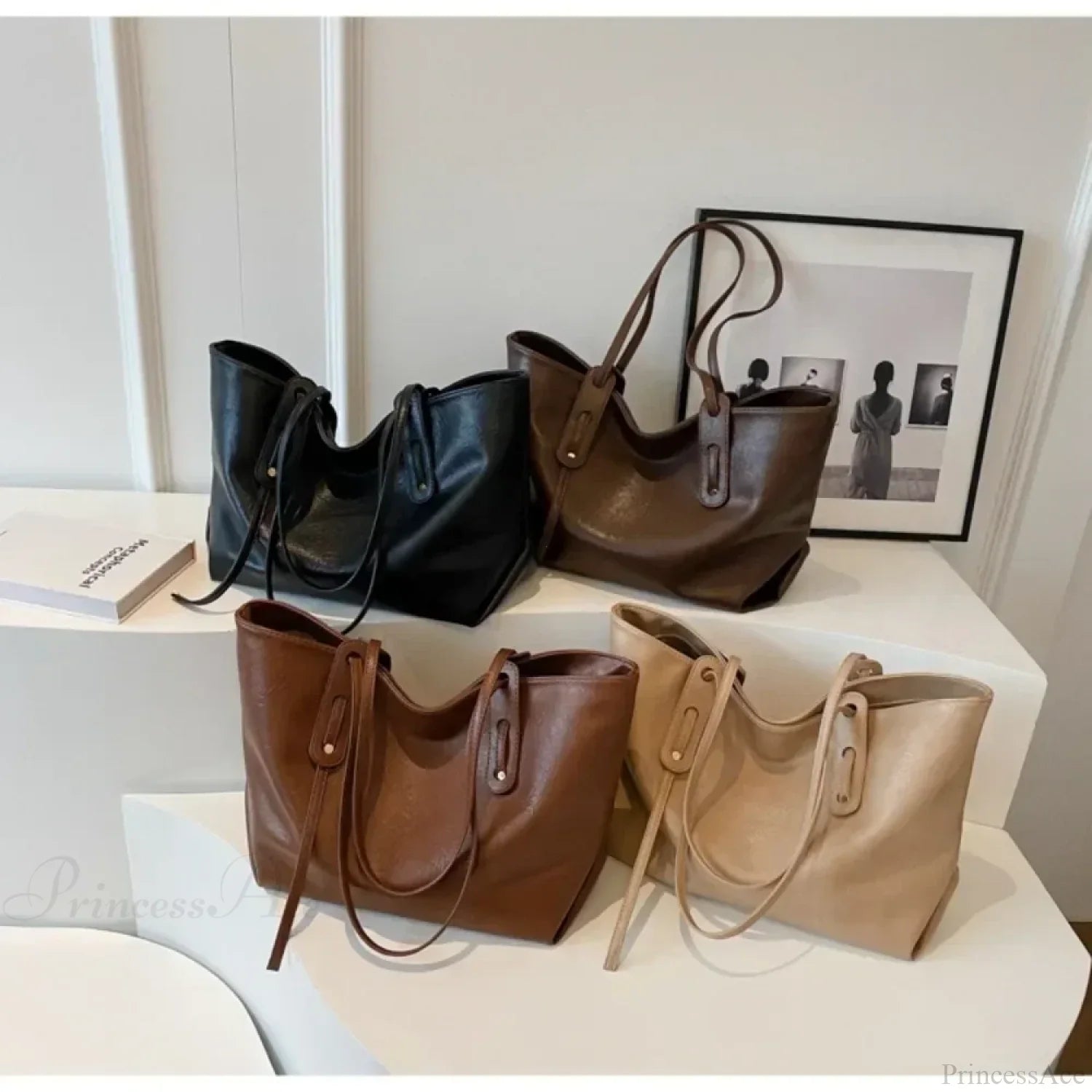 Winter Leather Tote Shoulder Bag for Women shoulder-250126