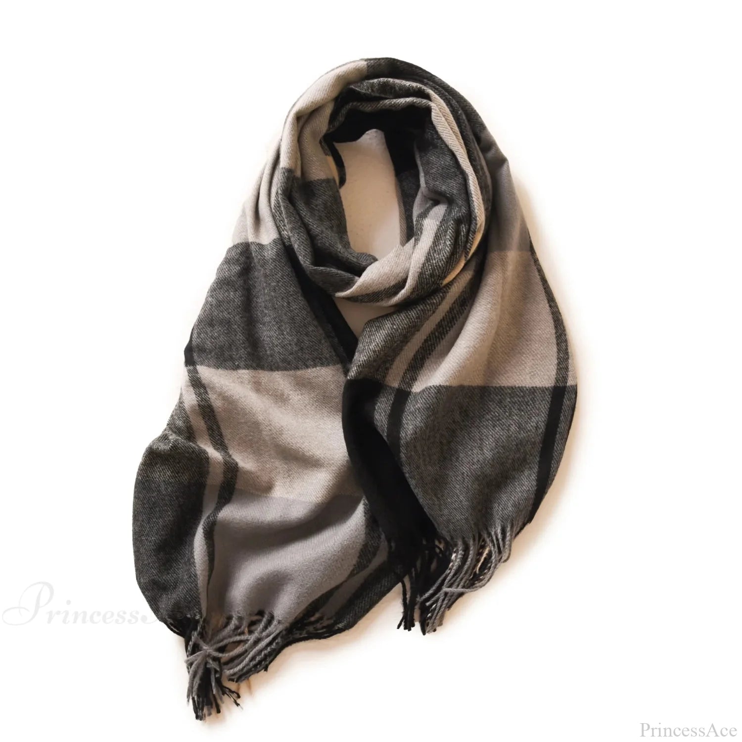 Winter Warm Cashmere Unisex Scarf - Long Windproof And Skin Friendly Dark Grey Scarfs-L