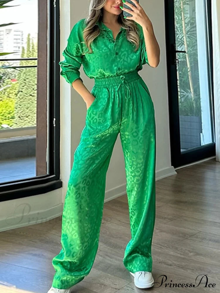 Women’s - Casual Spring Arm Design & In Fit Leopard Daily Long Fashion Red Blouse White Regular