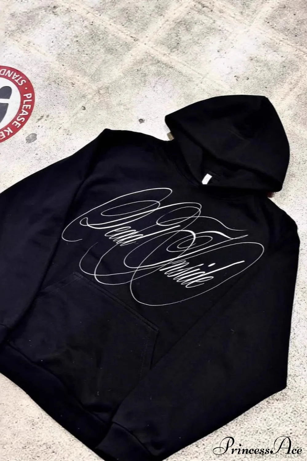 Y2K Gothic Street Vintage Print Hoodie