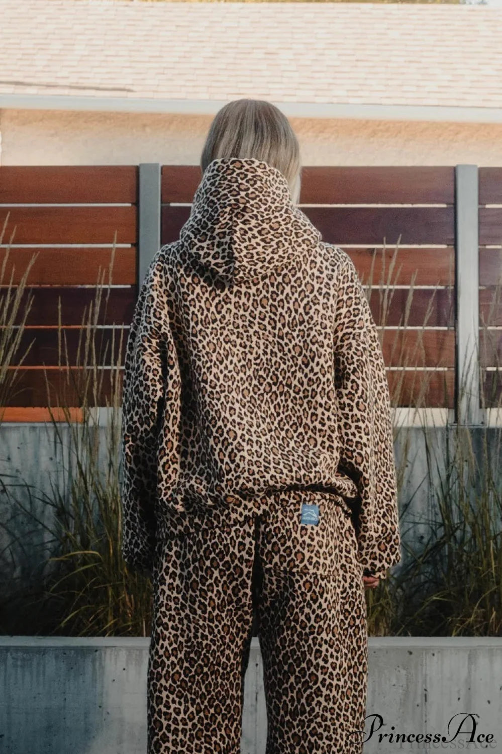 Y2K Leopard Print Hip-Hop Zip Hoodie