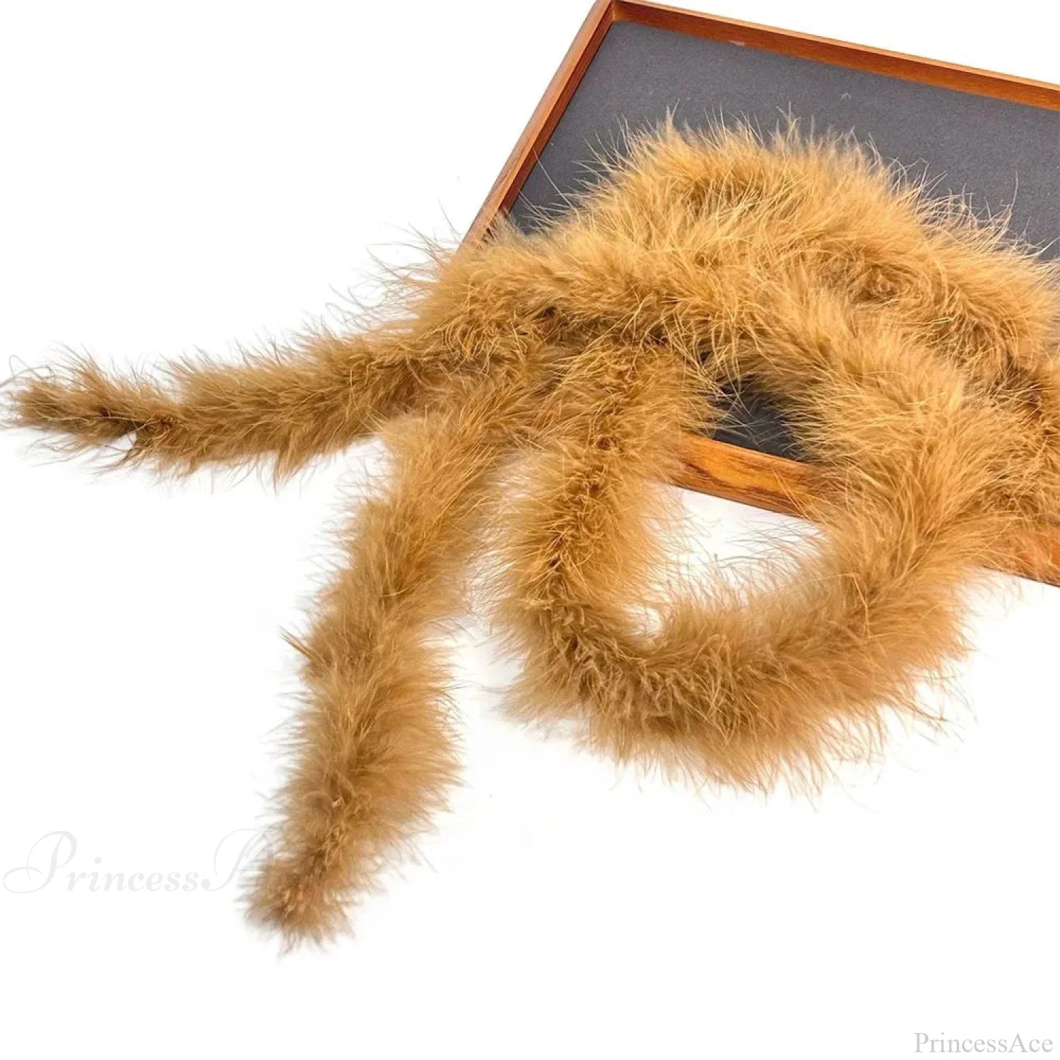 Y2K Mysterious Rebellious Furry Plush Waist Chain Belt Brown