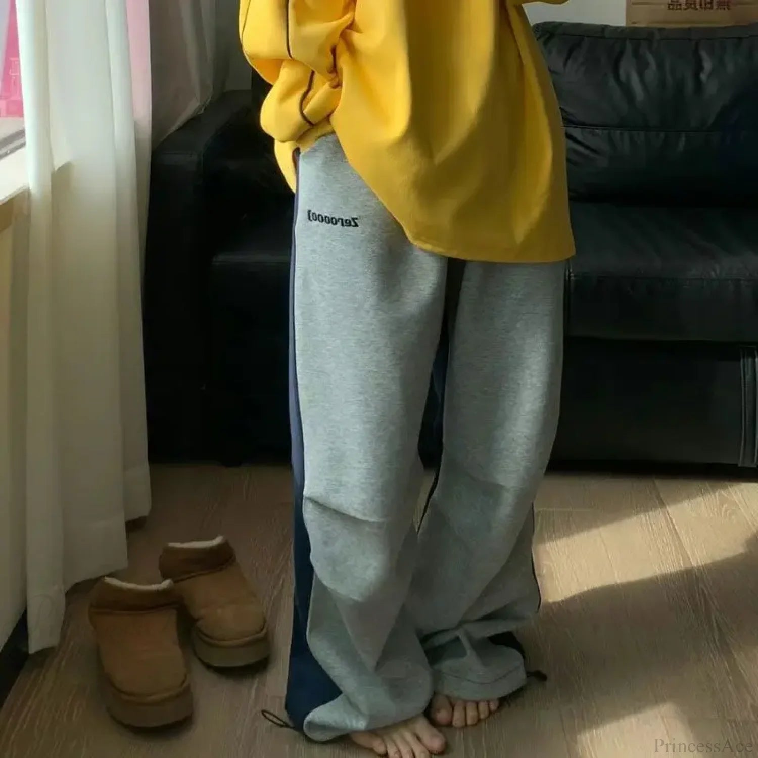 Y2K Patchwork Sweatpants Oversized Pants