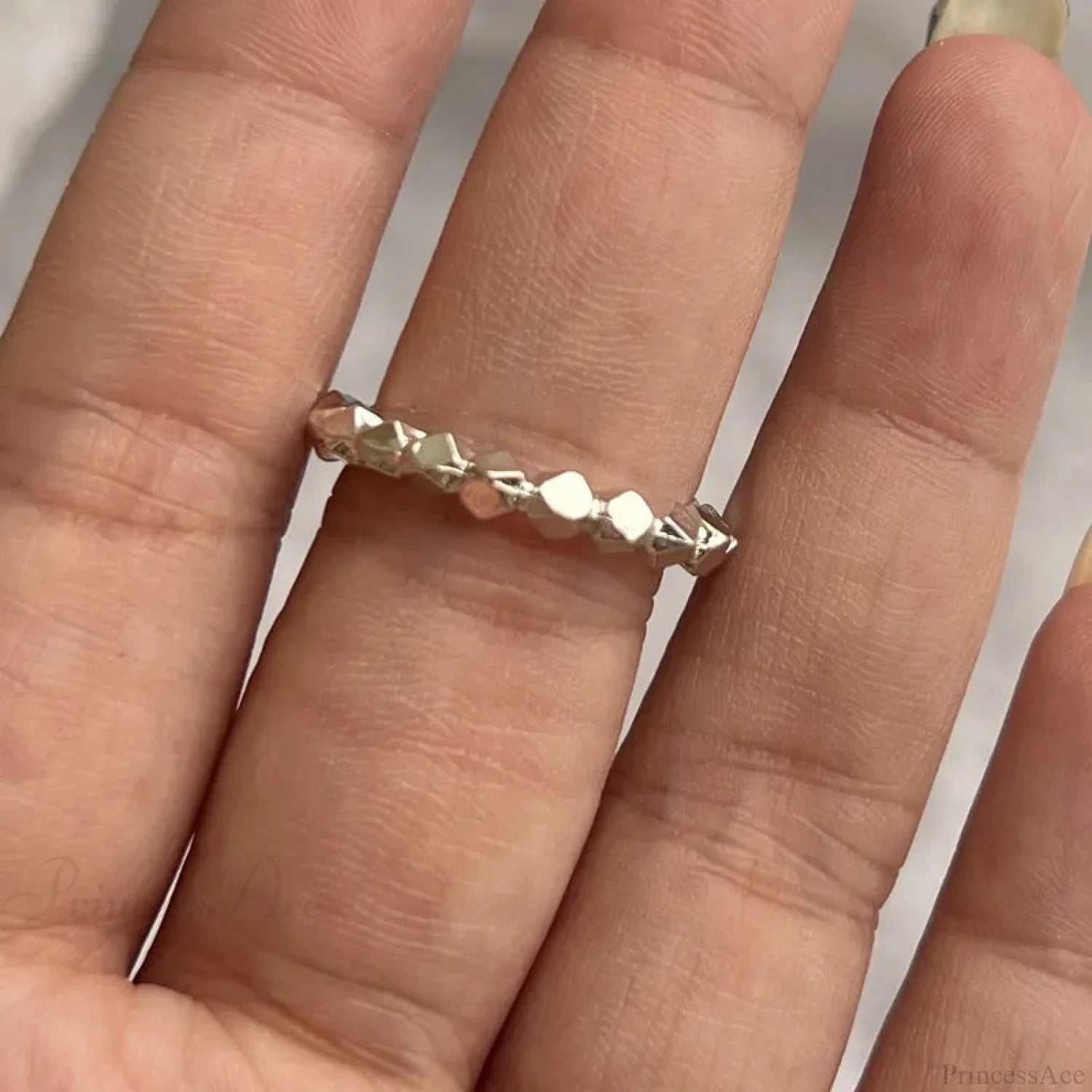 Y2K Transparent Heart Gothic Ring sliver19