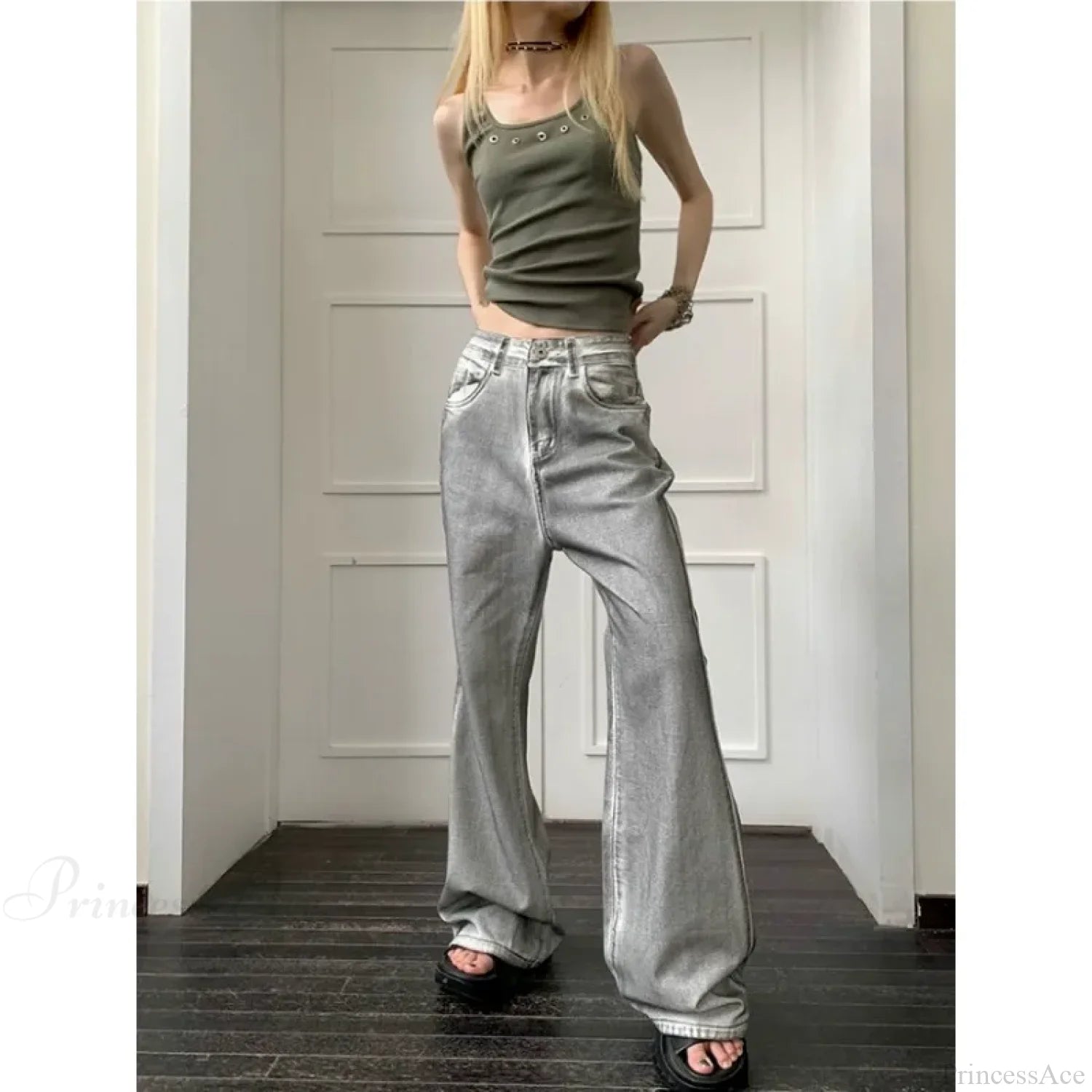 Y2K Vintage Loose Wide Leg Denim Pants