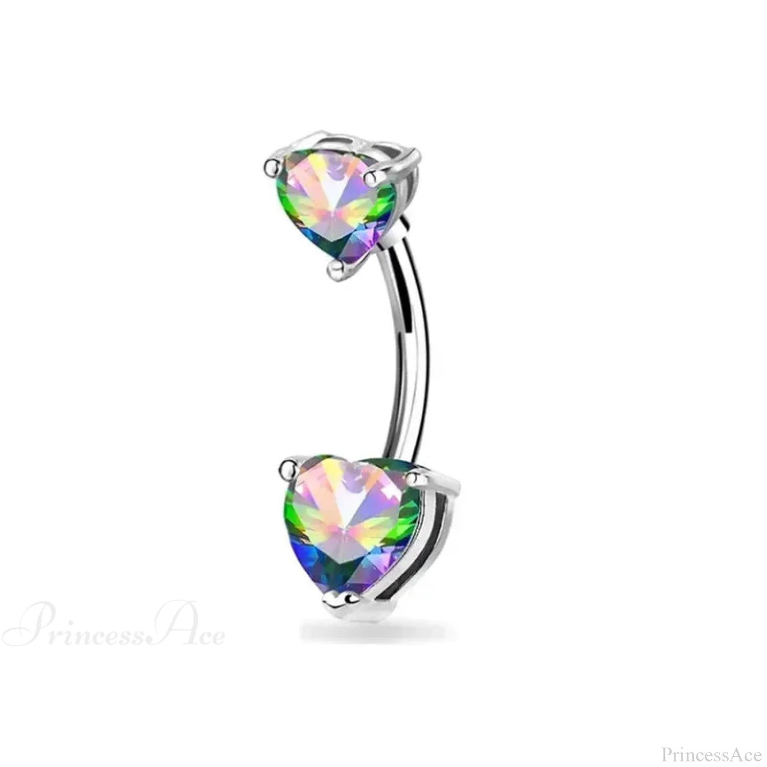 Zircon Bloom Dangle Gothic Belly Ring sliver10